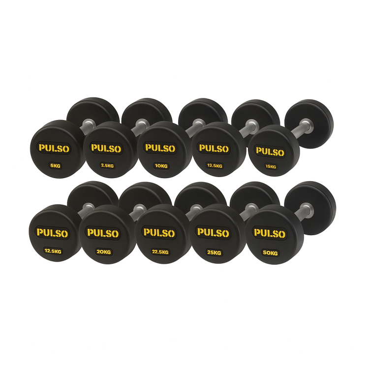 RDP10 400kg Rubber Dumbbell Pack